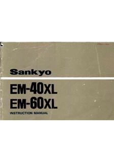 Sankyo EM 60 manual. Camera Instructions.